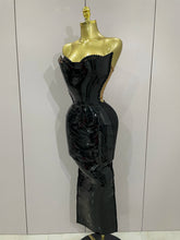 High Quality Black Shiny Sequin Sexy Chest Wrapped Dress 2025 New  Women Fashion Eveing Celebrate Birthday Party Stage Costume